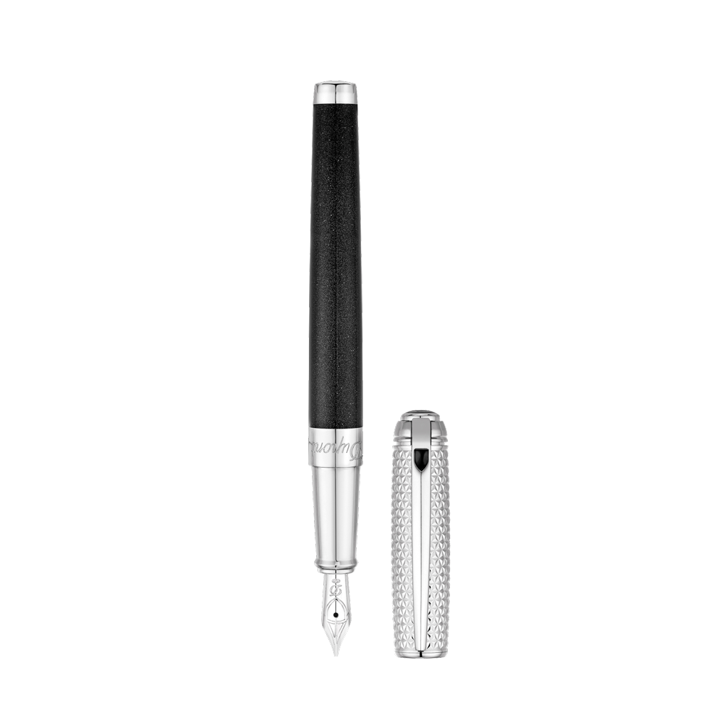 S.T. Dupont Line D Medium Fountain Pen - Duo Tone