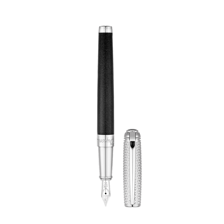 S.T. Dupont Line D Medium Fountain Pen - Duo Tone