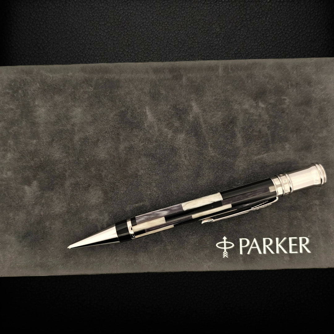 Parker Duofold Centennial Mosaic Black &amp; Grey Mechanical Pencil