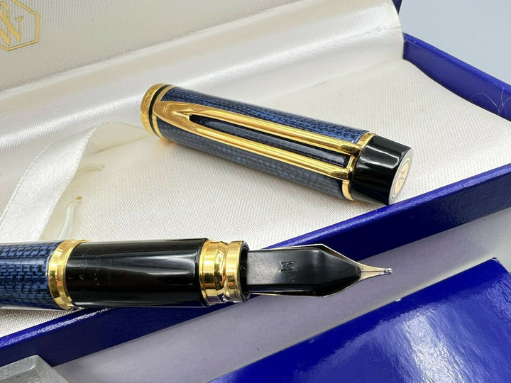 Waterman Le Man 200 Caviar Lizard Bleu Pattern Fountain Pen