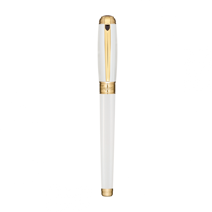 S.T. Dupont Line D Medium Fountain Pen - Pearl White