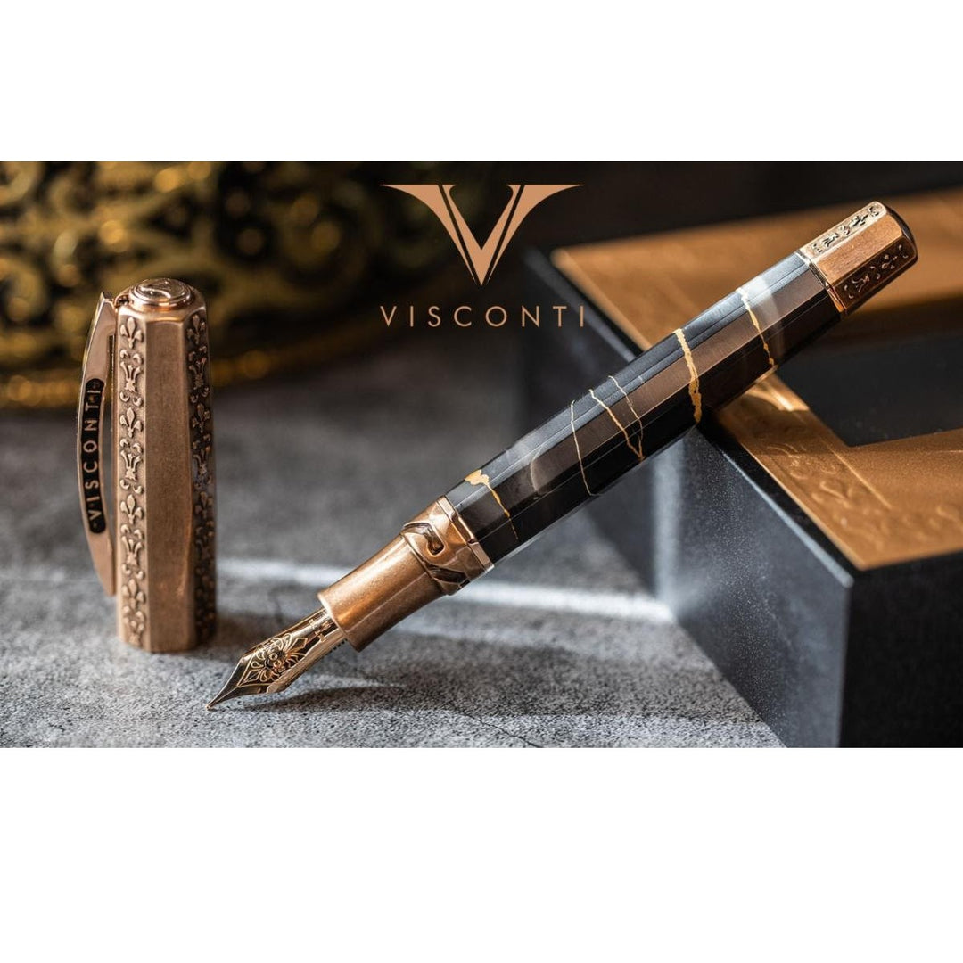 Visconti il Magnifico Fountain Pen - Black Marble