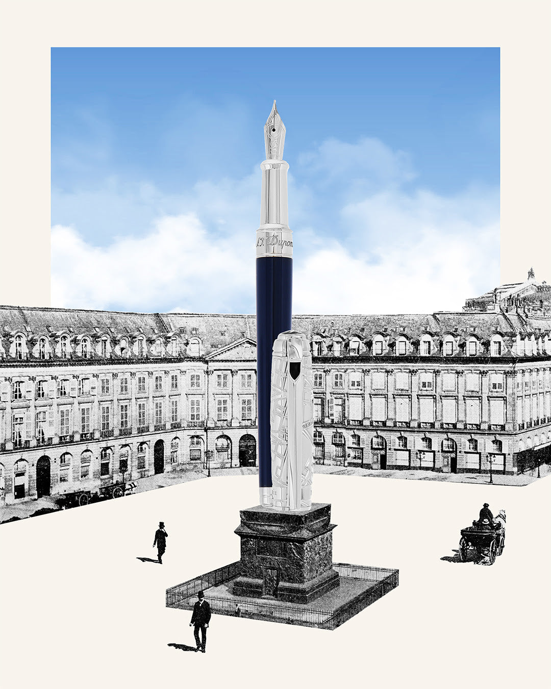 S.T. Dupont Line D Medium Fountain Pen - Paris
