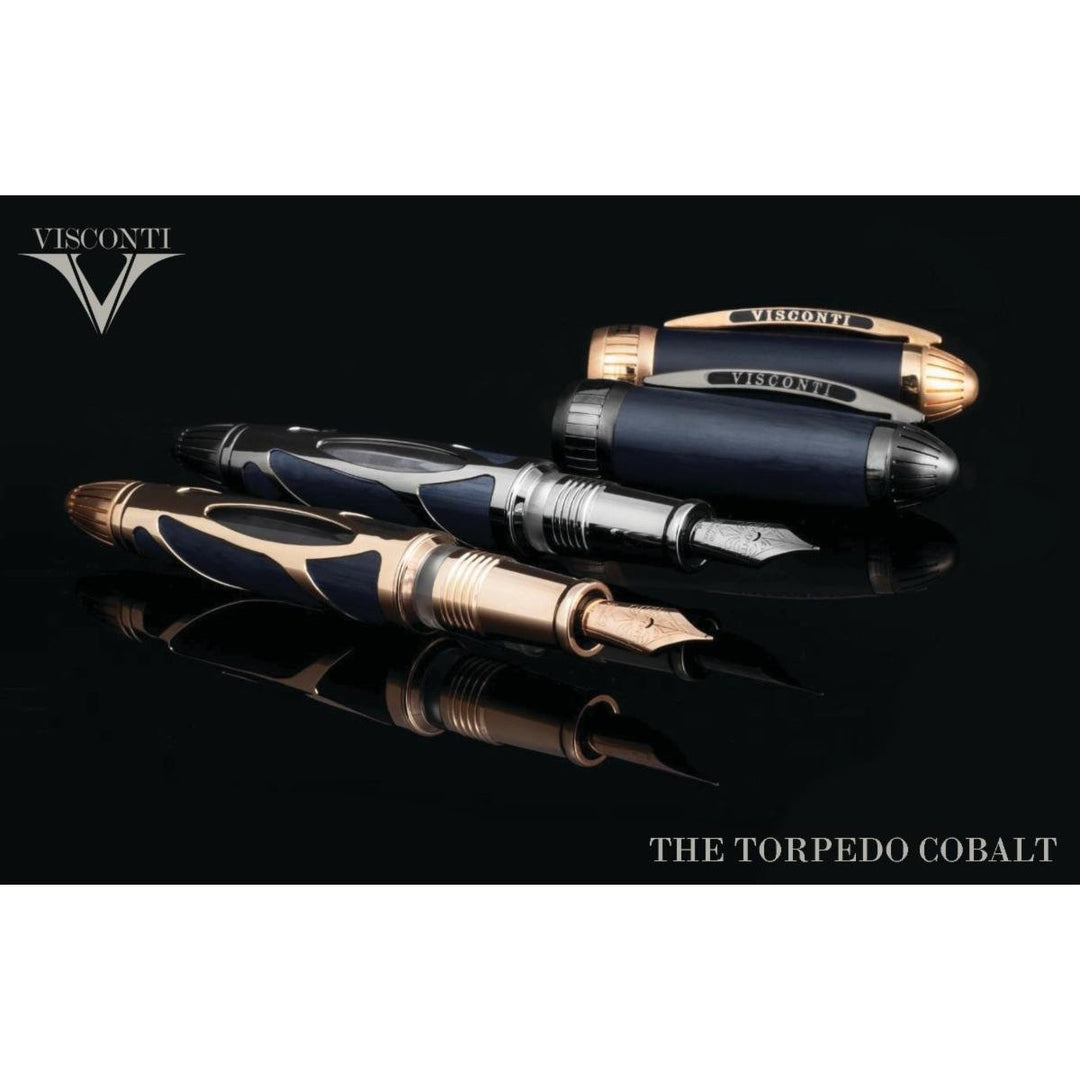 Visconti Torpedo Fountain Pen - Cobalt Blue