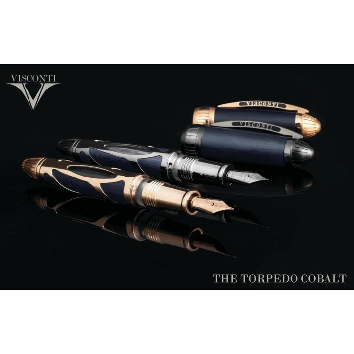 Visconti Torpedo Fountain Pen - Cobalt Blue