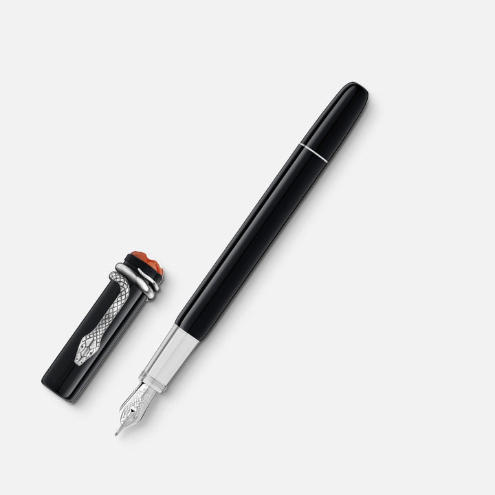 Montblanc Heritage Rouge &amp; Noir Black Fountain Pen