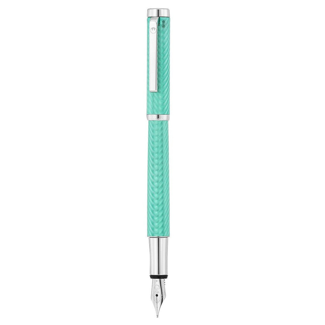 Waldmann Liberty Fountain Pen - Aquamarine - 18K Gold