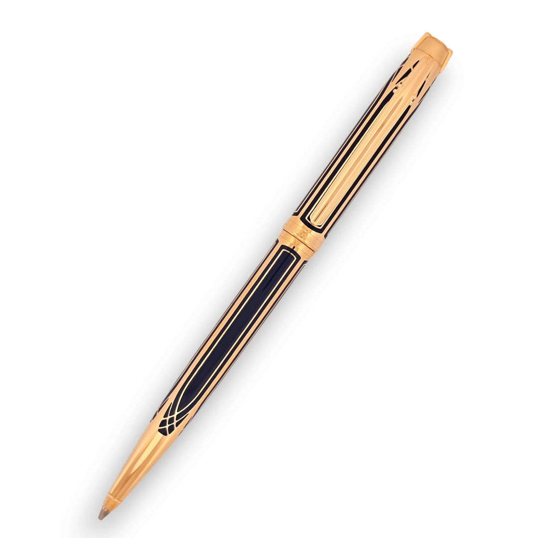 Elysee Parthenon Chinese Blue Lacquer with Cathedral Window inlay, Mechanical Pencil